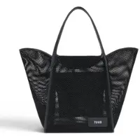 Tous para mujer. 2002438451 Bolso Capazo grande natural Tulip Mesh negro (OSFA), Casual, Malla, outlet 2026.
