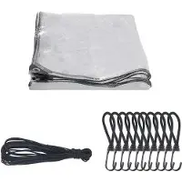 OEM Cable transparente de 2 x 1 metro, con cuerdas elásticas y ganchos