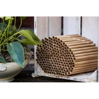 Markenlos Tubos de relleno para hoteles de insectos, 8 mm – Juego de 200 unidades – Longitud 15 cm