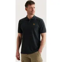 PME Legend Camiseta 'Polo shirt in jersey with stripe pattern' azul oscuro