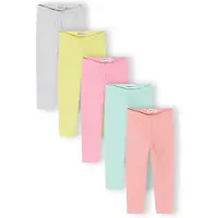 MINOTI Leggings limón / gris moteado / menta / coral / rosa