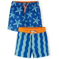 MINOTI Bermudas azul oscuro / azul real / naranja