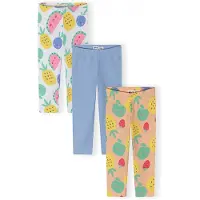 MINOTI Leggings azul claro / amarillo claro / gris claro / naranja pastel