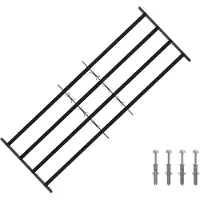 vidaXL : Barrera de seguridad para ventanas con 4 barras transversales, paquete de 3 unidades.