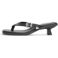 Tommy Hilfiger Sandalias de dedo 'Kitten Heel Toe Post' negro