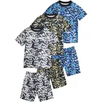 Next Pijama añil / gris claro / caqui / negro