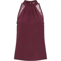 ONLY Blusa 'ONLMETTE' rojo vino