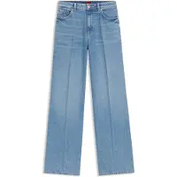 HUGO para mujer. 50563527 Jeans de pernera ancha en denim azul (30/32), Casual, Algodón, outlet 2026.