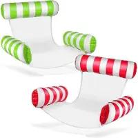 Markenlos Colchón inflable con iluminación USB, 1,52 m x 2,05 m x 30 cm