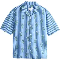 Next Camisa genciana / azul claro / verde / blanco