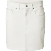 Calvin Klein Jeans Falda '90s Logo Label Mini' blanco denim