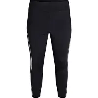 ACTIVE By Zizzi Pantalón deportivo 'Ananna' negro / blanco