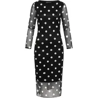 Cloud5ive Vestido negro / blanco