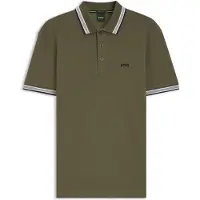 BOSS Camiseta 'Paddy' verde / negro / blanco