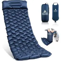 Markenlos Colchón inflable para camping - Colchón duradero - Tamaño compacto - Ultraligero