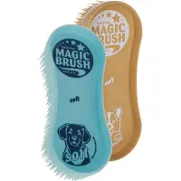 Magic Brush Kerbl Magic Cepillo para Perros - Azul océano