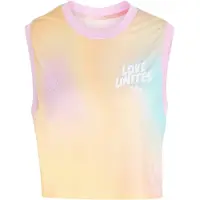Adidas adidasCAMISETA SIN MANGAS ESTAMPADO INTEGRAL LOVE UNITES XS Yellow / Turquoise / RAINBOW Mujer