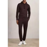 Reiss Ls Interlock Hoody Cherry Red Talla: S | Sudaderas con Capucha Outlet | Hombre | Rojo
