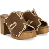 Desa Zapatos abiertos 'Plattformrutschen' marrón castaño