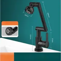 OEM Grifo universal de acero inoxidable, giratorio, para lavamanos de cocina y baño, con agua fría y caliente, y multifuncional