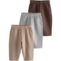Next Pantalón beige / marrón oscuro / gris