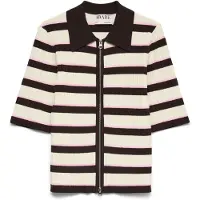Vero Moda Cárdigan 'AWHanna' crema / chocolate / rosa
