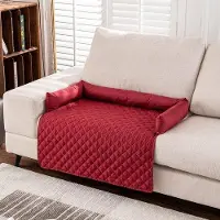OEM Alfombrilla impermeable para perros, cama antideslizante para perros, cama grande para perros, cama suave e impermeable para mascotas, cojín protector lavable, color rojo, 90 x 90 cm