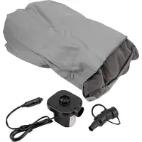 Gistuch Colchón inflable para SUV, 185 x 110 cm, ideal para viajes, camping y para colocar en el asiento trasero (gris)
