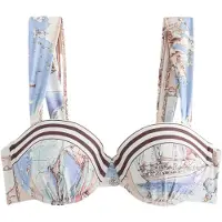 Next Top de bikini beige / azul / chocolate / blanco