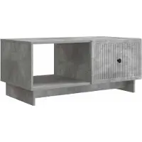 Syfax Mesa de Café Gris Hormigón 90 x 50 x 40 cm Madera de Ingeniería
