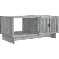 Syfax Mesa de Café Gris Sonoma 90 x 50 x 40 cm Madera de Ingeniería