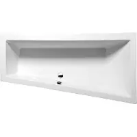 Hak Handelsagentur Koch Bañera asimétrica Polysan ANDRA R, 170x90x45 cm, lado derecho, color blanco