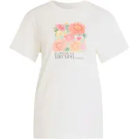 Adidas adidasCAMISETA ESTAMPADA FLORAL DE CORTE HOLGADO 2 2XS Off White Mujer