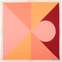 Calvin Klein Pañuelo 'Colour-blocked' naranja / rosa / rojo oscuro