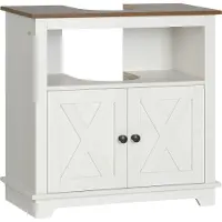 OEM Mueble bajo, 60 cm x 30 cm x 60 cm, melamina, dos puertas, requiere montaje, incluye estante