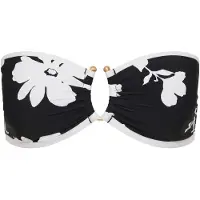 Seafolly - Mayflower Ring Front Bandeau - Parte superior de bikini size 38, negro