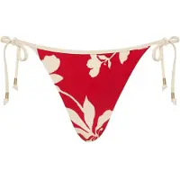 Seafolly - Mayflower Hipster Tie Side - Parte inferior de bikini size 44, rojo