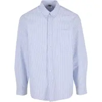 Urban Classics Camisa azul claro / blanco