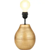Marrakesch Orient & Mediterran Interior Base para lámpara de mesa, diseño Cameo Gold, 20 cm - Base de lámpara de metal, estilo oriental