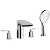 CASA39 Cristina Bollicine: Mezclador para borde de bañera, 4 orificios. Modelo: CRIBO12651