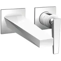 CASA39 Cristina Fractal: Grifo mezclador para lavabo, montaje en pared, modelo CRIFT25951