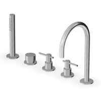 CASA39 Zucchetti Helm: Grifería para borde de bañera, 5 orificios, modelo ZHL511.X