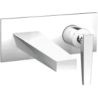 CASA39 Cristina Fractal: Mezclador mural para lavabo, modelo CRIFT95651
