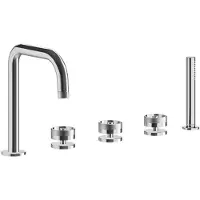 CASA39 , Cristina Rota. Grifo para lavabo con borde tipo "vasca", 5 orificios. Modelo: CRIRT12151