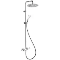 CASA39 , Cristina Tricolore, columna de ducha verde con rociador, modelo CRITV44851