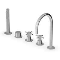 CASA39 Zucchetti Helm: Grifería para borde de bañera, 5 orificios, modelo ZHM511.X