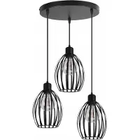 Light hom Lámpara colgante de estilo industrial, metal, casquillo E27, compatible con bombillas LED