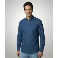 Mcgregor Chambray Shirt Medium Blue Talla: XXL | Manga Larga Outlet | Hombre | Azul
