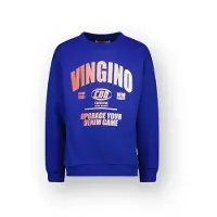 Vingino Boys Nail Sweater Web Blue Talla: 4 | Chalecos Outlet | Unisex | Azul