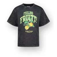 Vingino Girls Heike T-shirt Washed Black Talla: 8 | Camisetas Outlet | Unisex | Negro